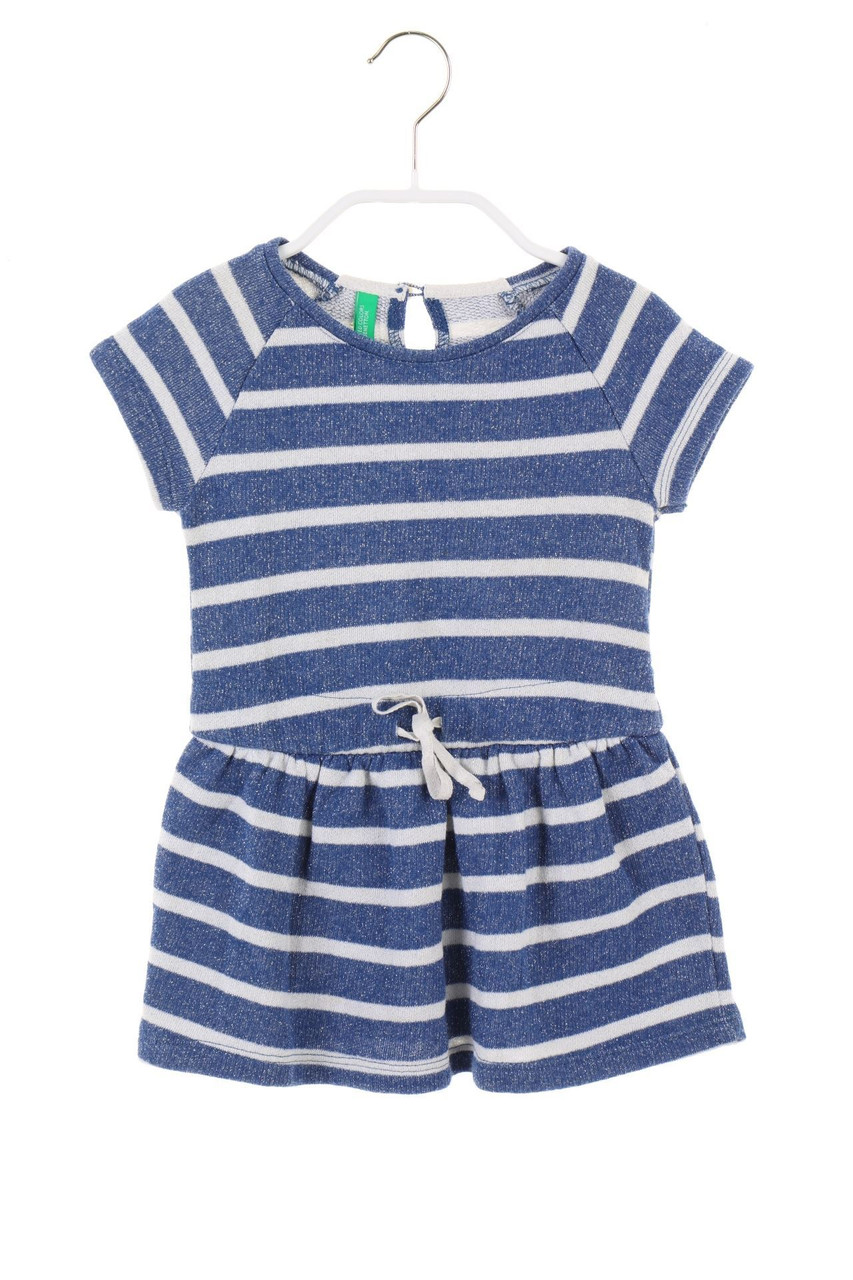 UNITED COLORS OF BENETTON - Glitzer-Kleid mit Streifen - 80