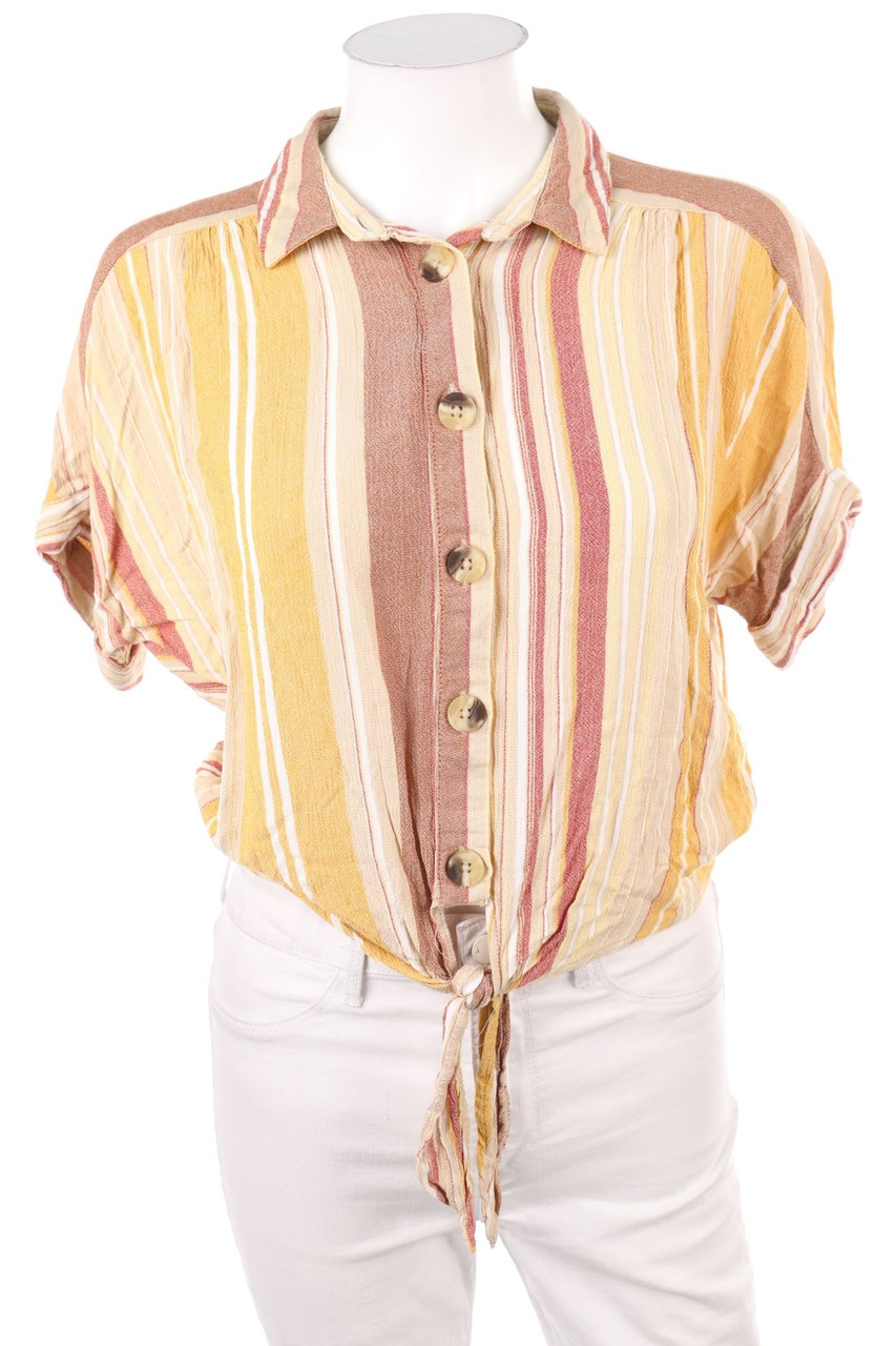 C&A - Kurzarm-Bluse zum Knoten - S