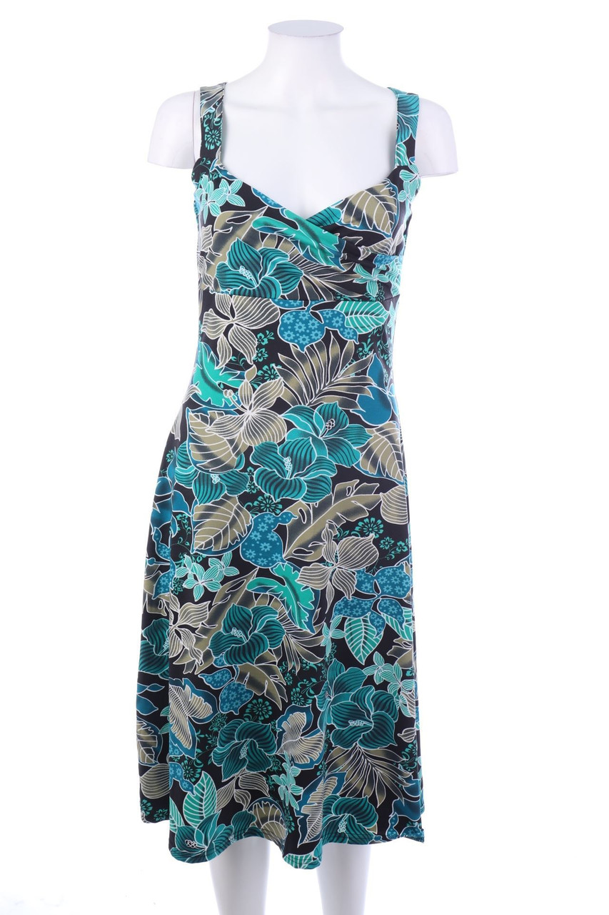 Ohne Label - Midikleid mit Blumen-Print - S