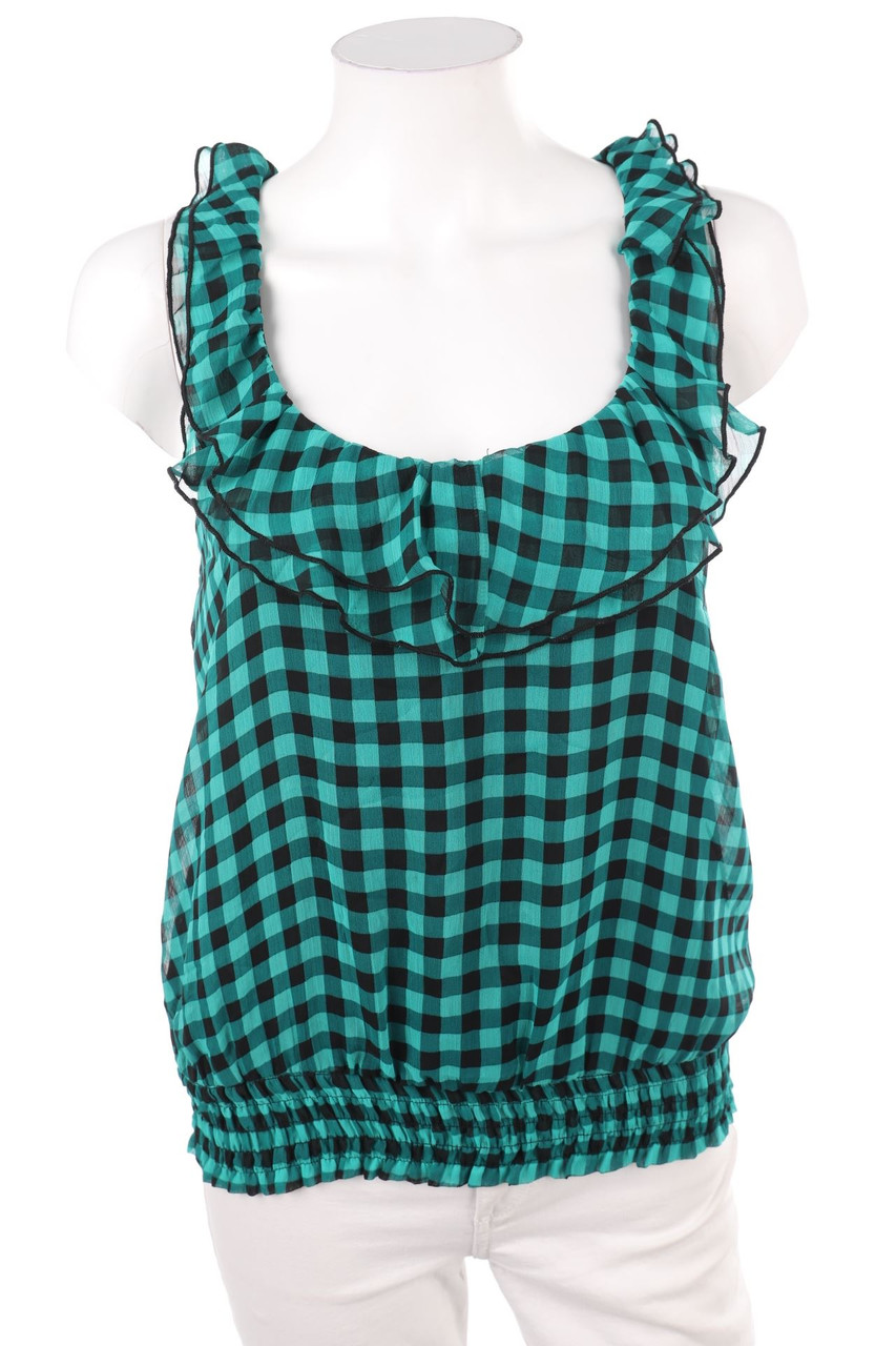 SECONDHAND - Blusentop mit Volants - M