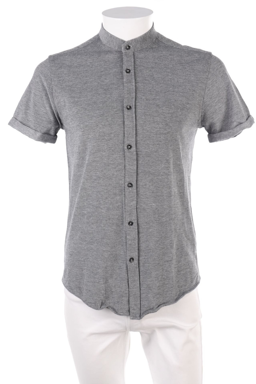 ZARA - Kurzarm-Hemd aus Baumwolle - M