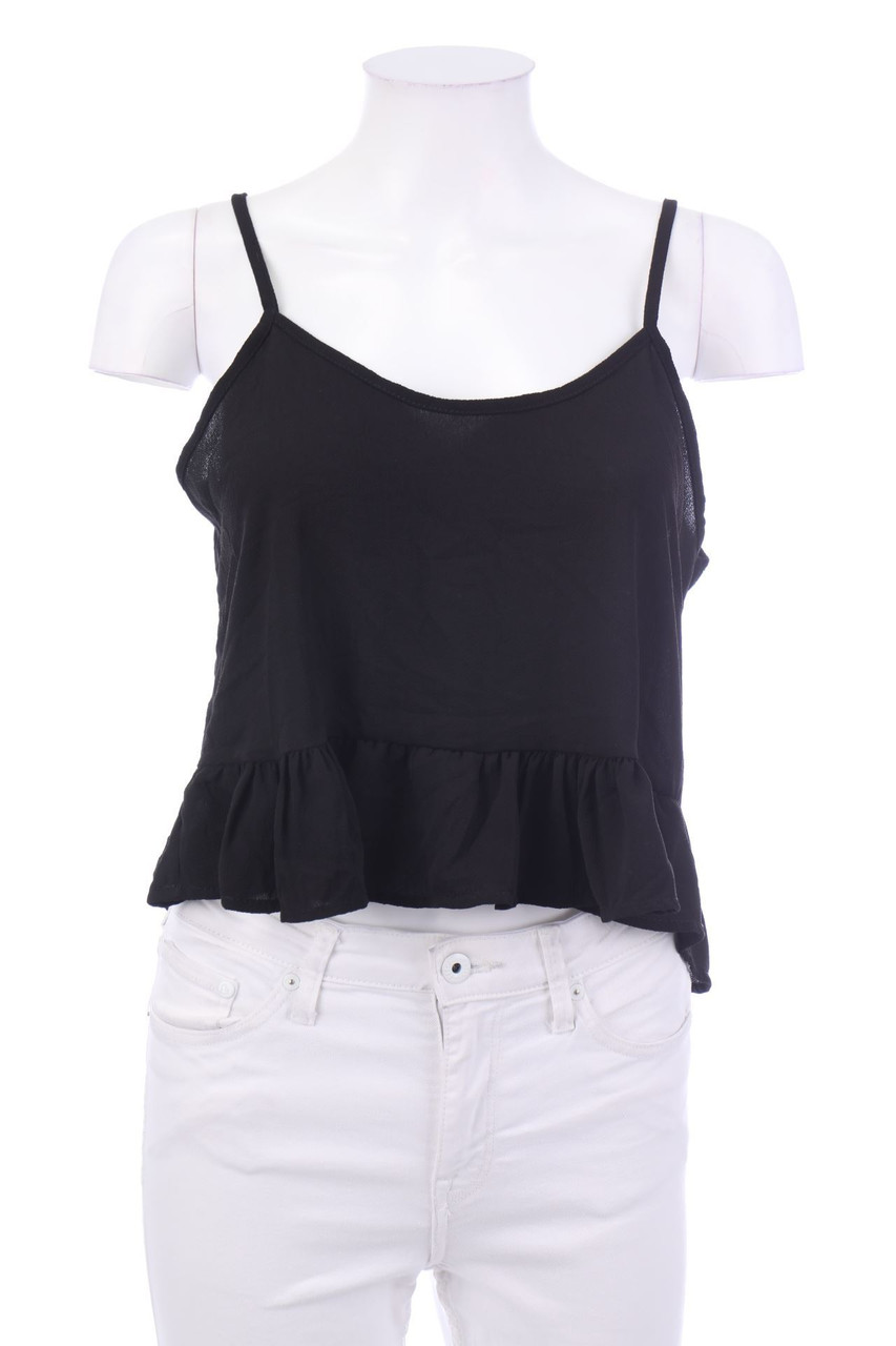 SECONDHAND - Blusentop mit Volants - S