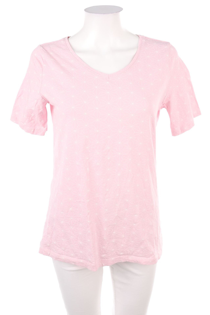 esmara - Kurzarm-Shirt mit geometrischem Muster - L