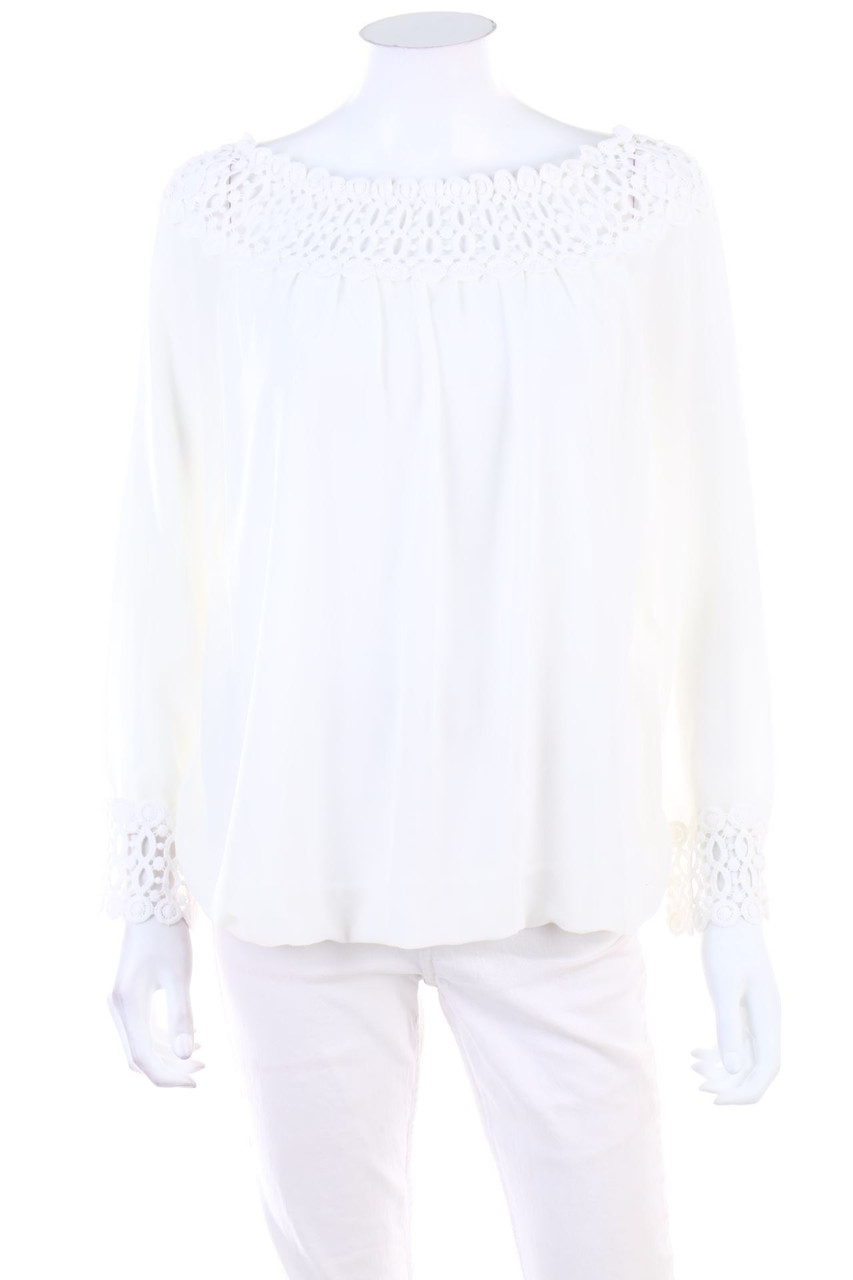 Velvet Rose - Bluse mit Spitze - L