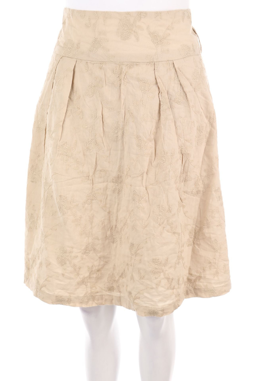 zero - Baumwoll-Rock mit Stickereien - L