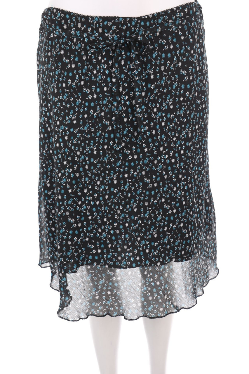 blue motion - Rock mit Blumen-Print - M