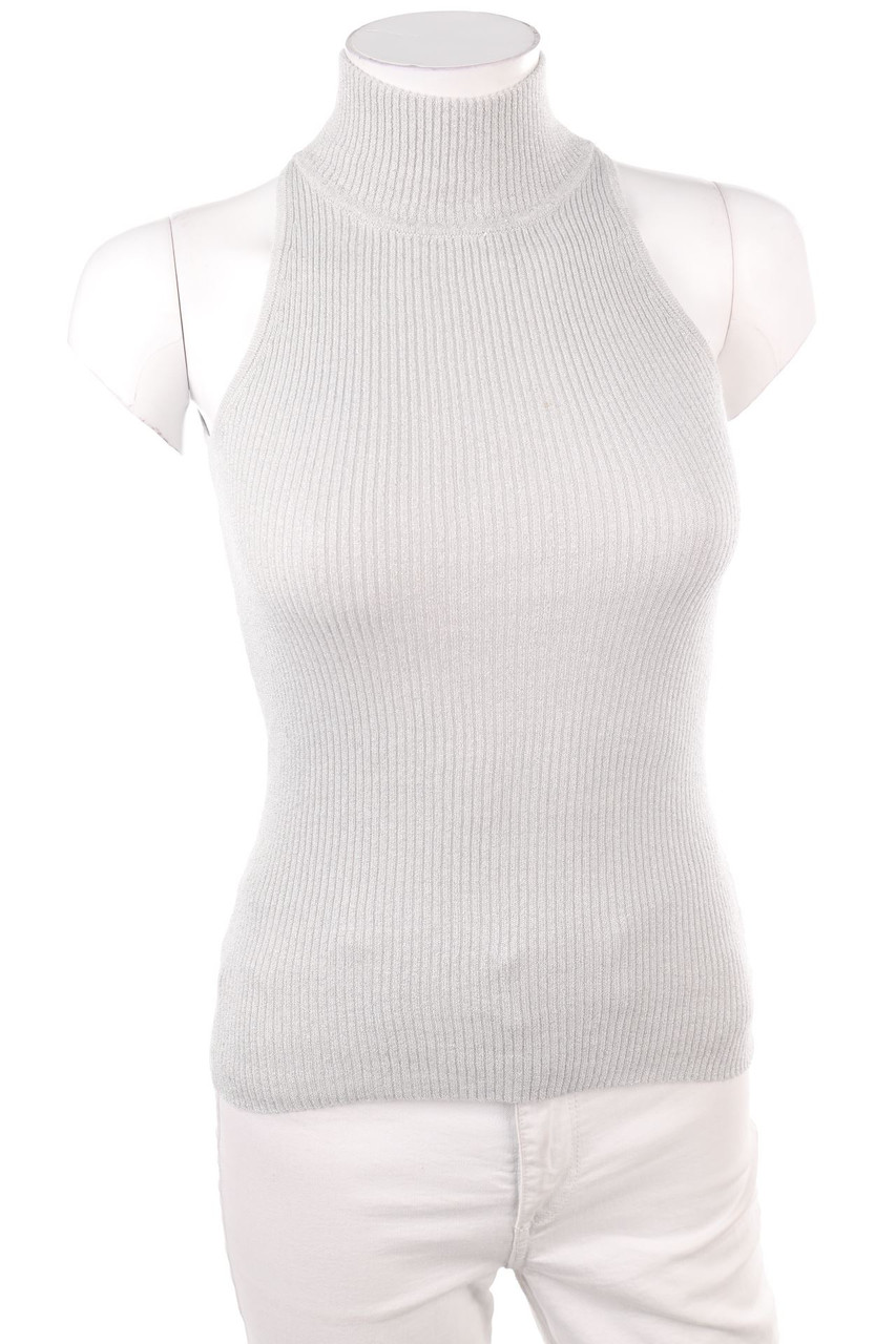 MANGO - Strick-Top mit Rollkragen - S