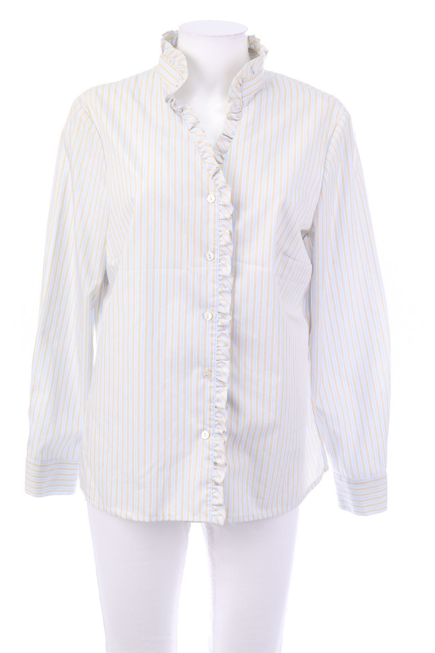 Elégance Paris - Streifen-Bluse mit Rüschen