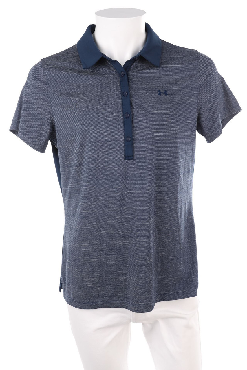 UNDER ARMOUR - Streifen-Poloshirt mit Logo-Print - 54