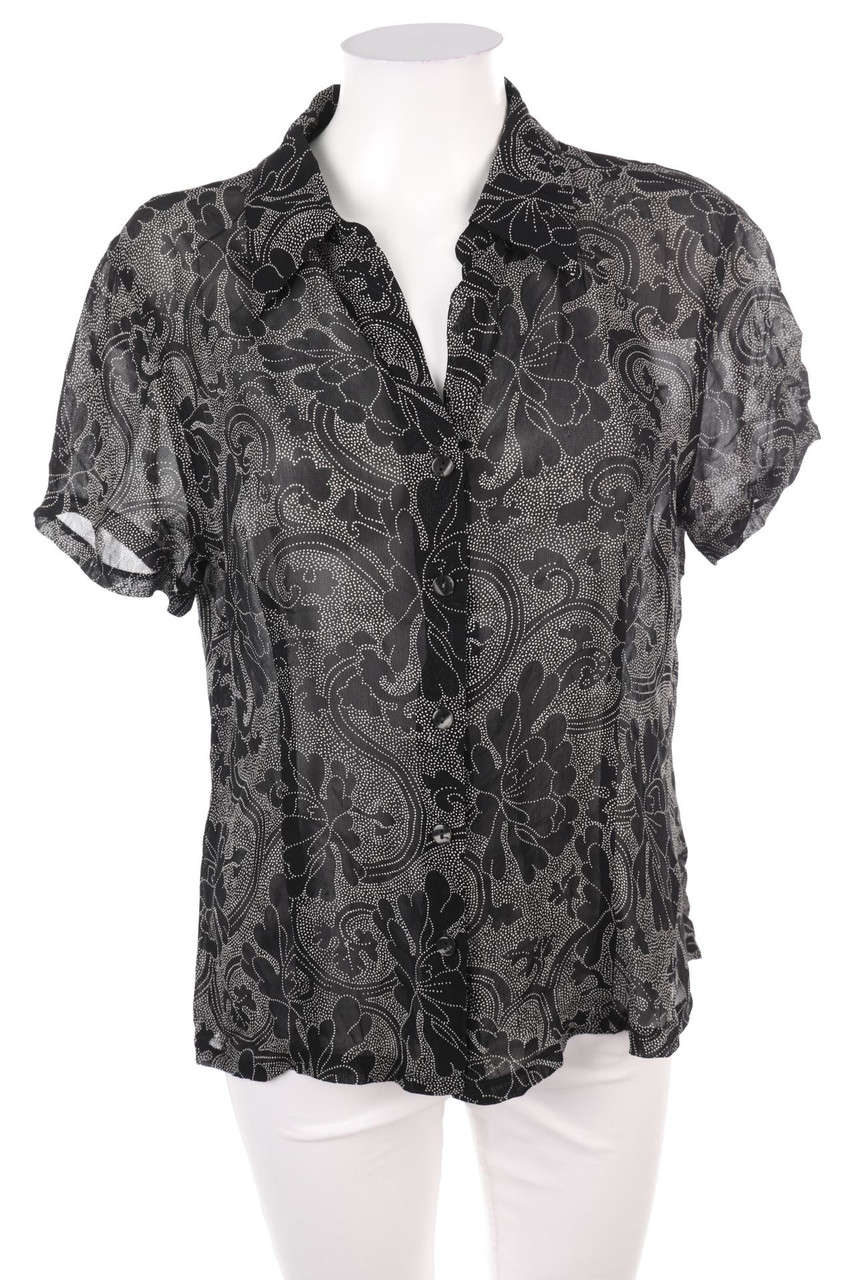 Etam - Kurzarm-Bluse mit Strass-Steinen - M