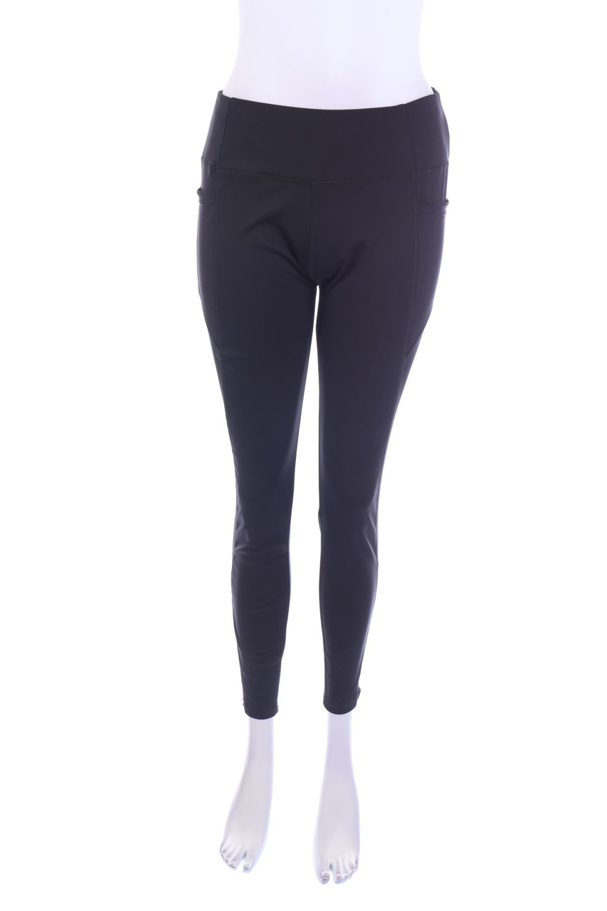 Ohne Label - Sport-Leggings mit Mesh-Einsatz - L