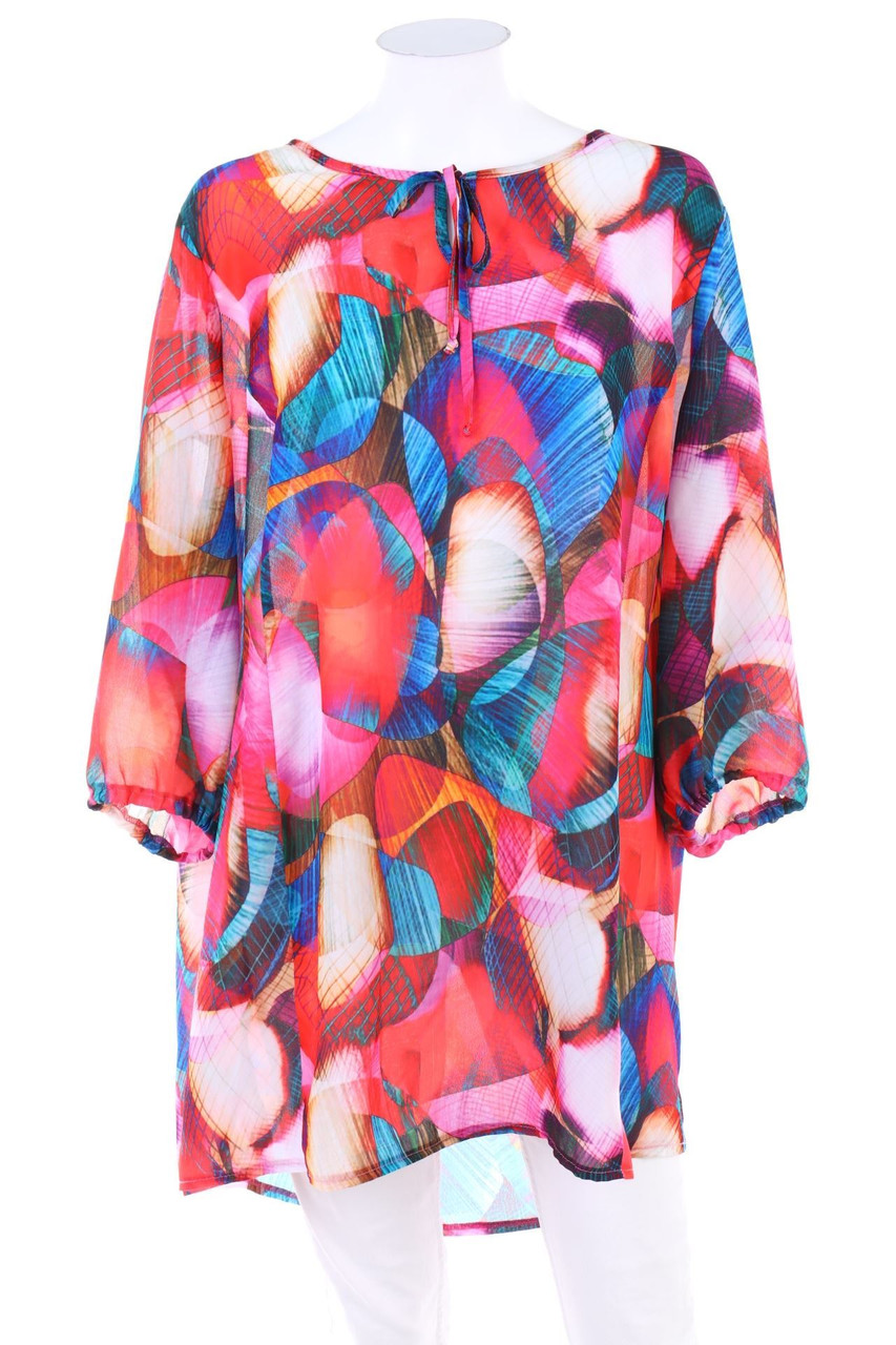 MIAMODA - Print-Bluse mit 3/4-Ärmel - D 50