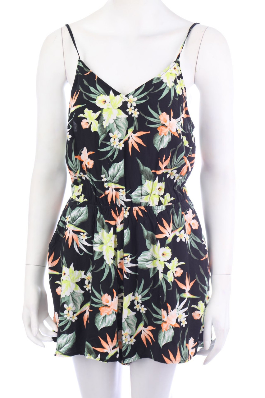 H&M - Playsuit mit Blumen-Print - 2XL