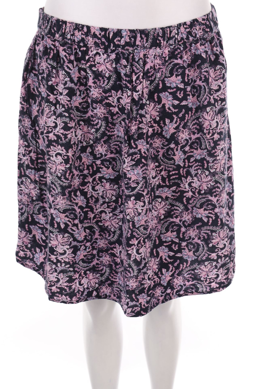 Janina - Rock mit Blumen-Print - L