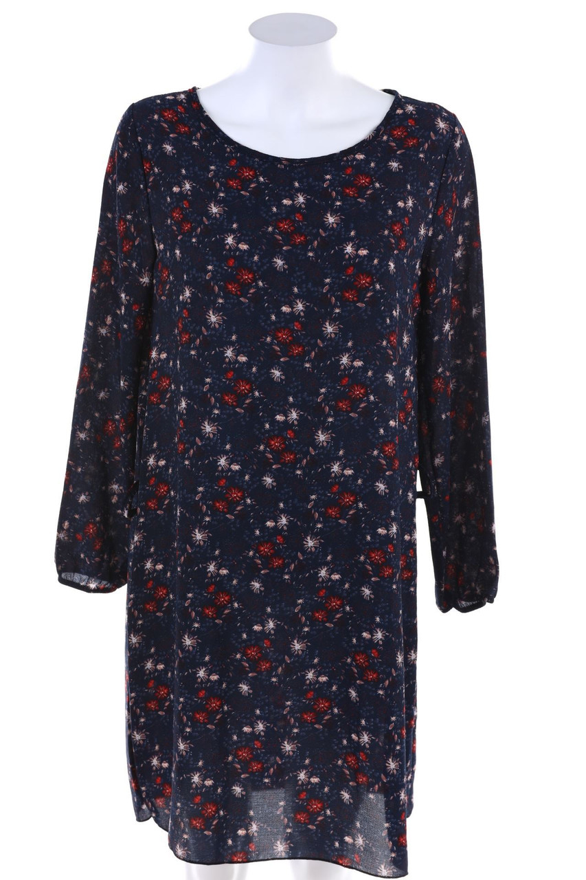 Ohne Label - Kleid mit Blumen-Print - M