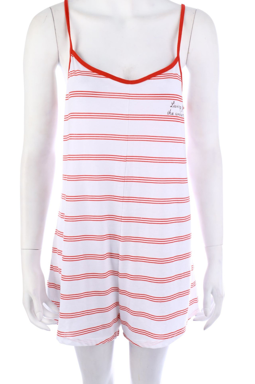 H&M - Playsuit im Marine-Stil mit Streifen - M