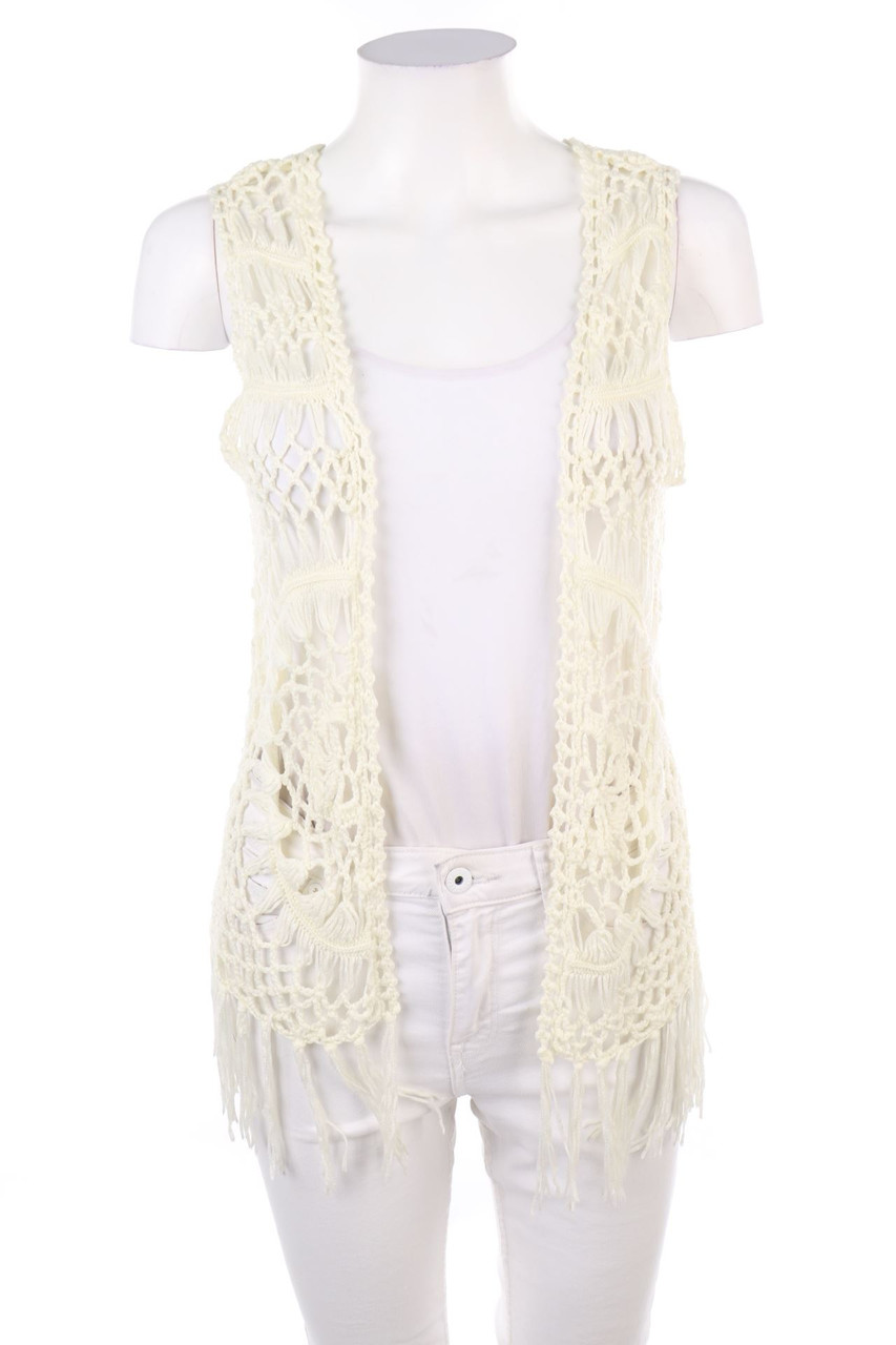 SECONDHAND - Weste aus Lochstrick - M