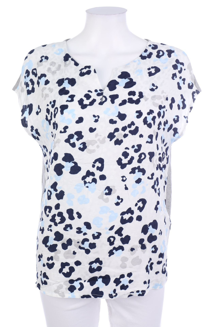 BONITA - Kurzarm-Bluse mit Animal-Print - S
