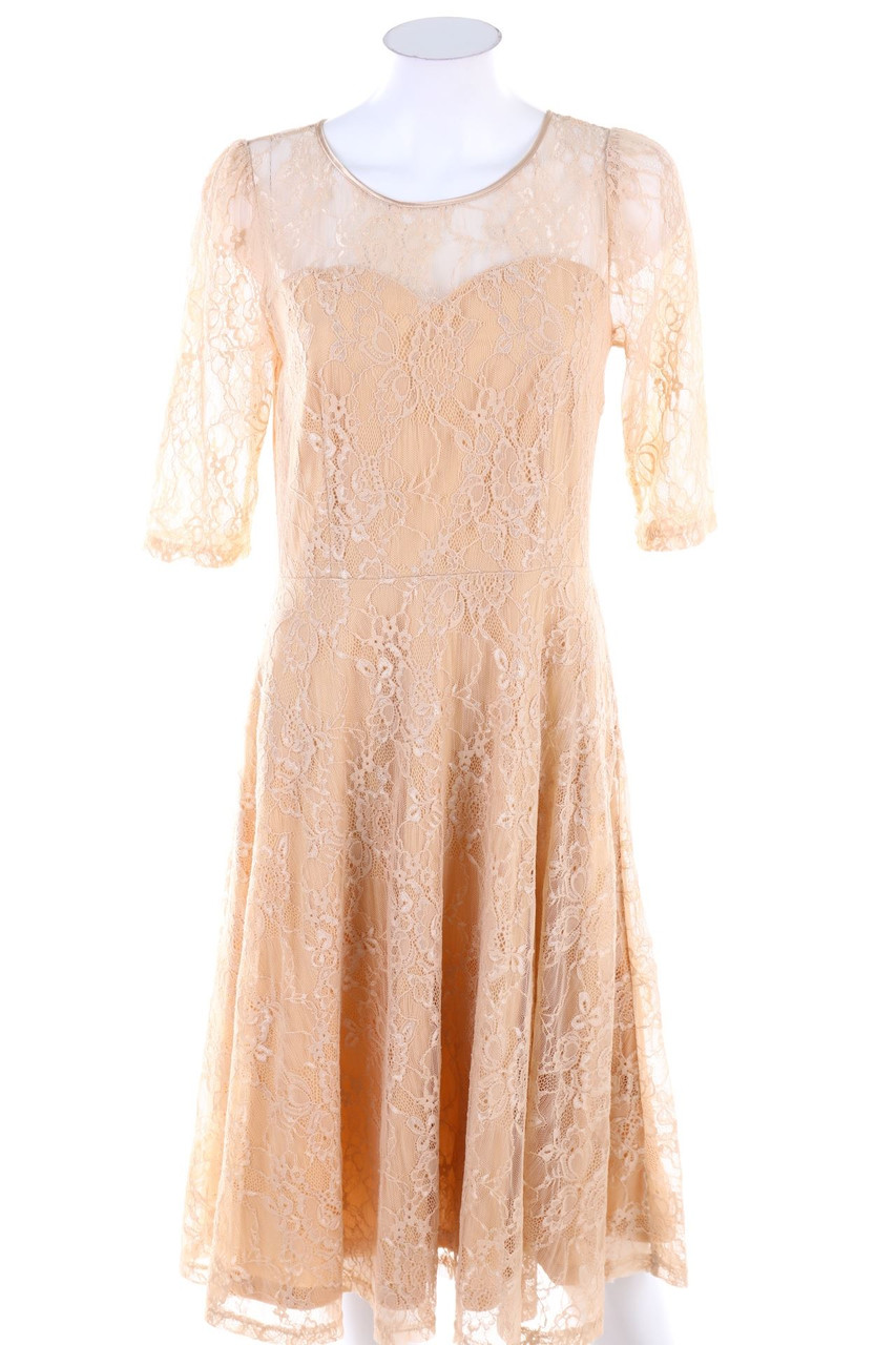 Ohne Label - Midi-Kleid aus Spitze - S