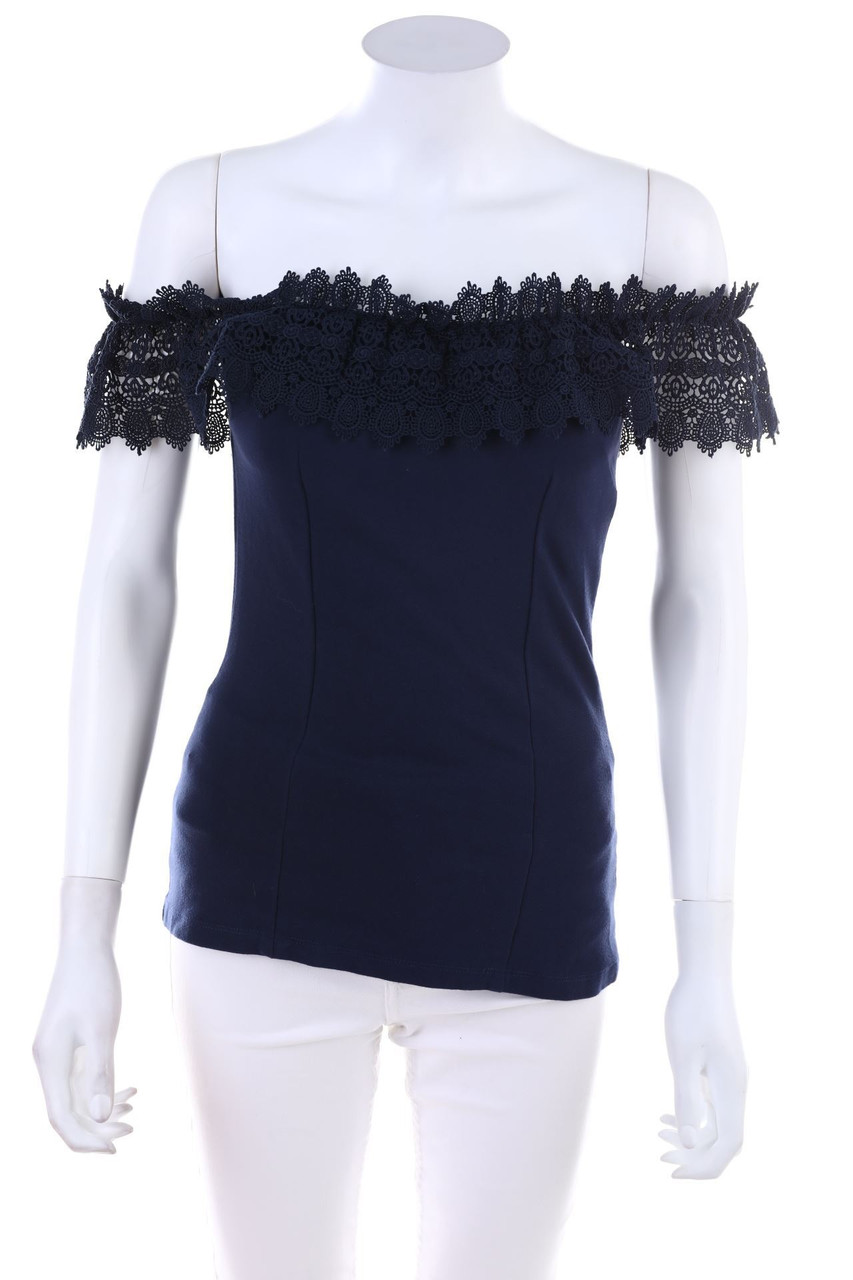 orsay - Carmen-Top mit Spitze - S