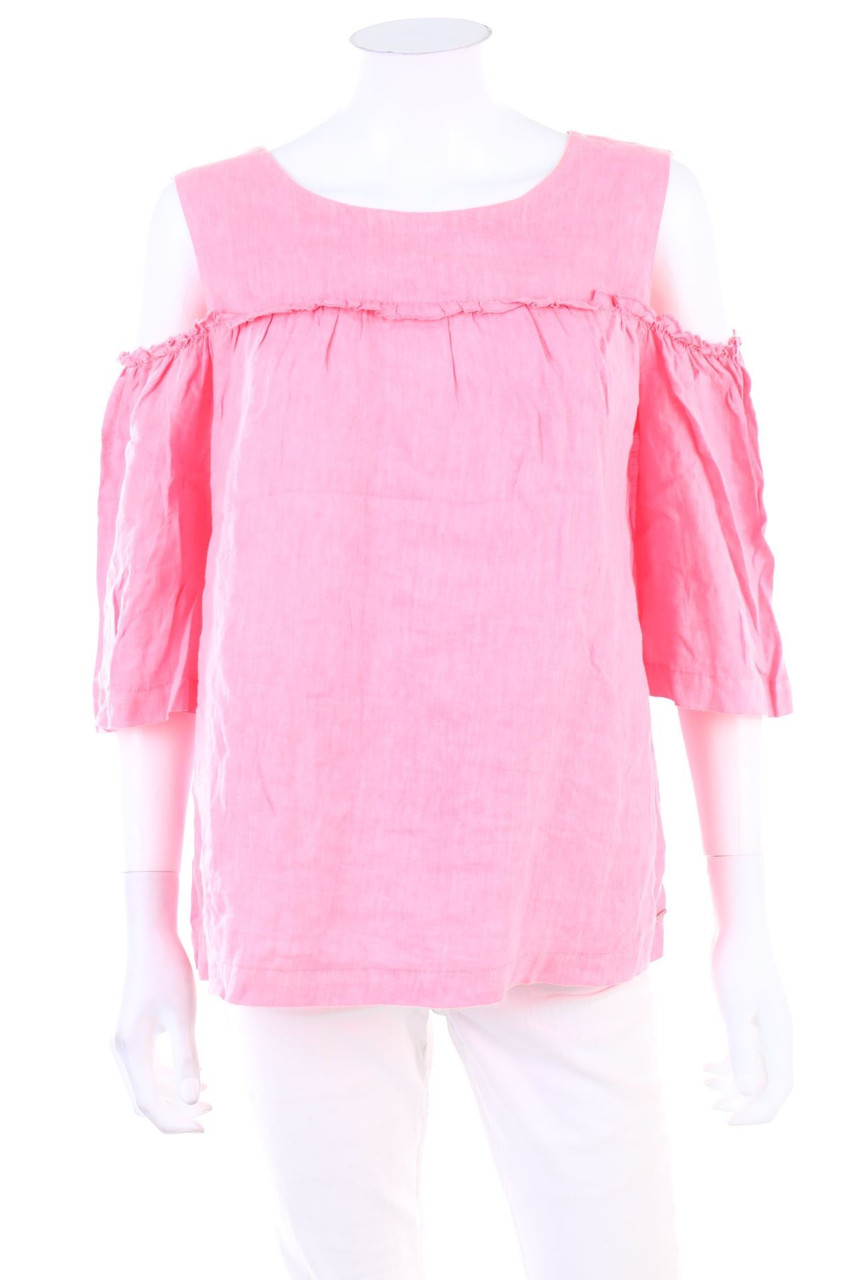 s.Oliver - Cold-Shoulder-Leinenbluse - D 38