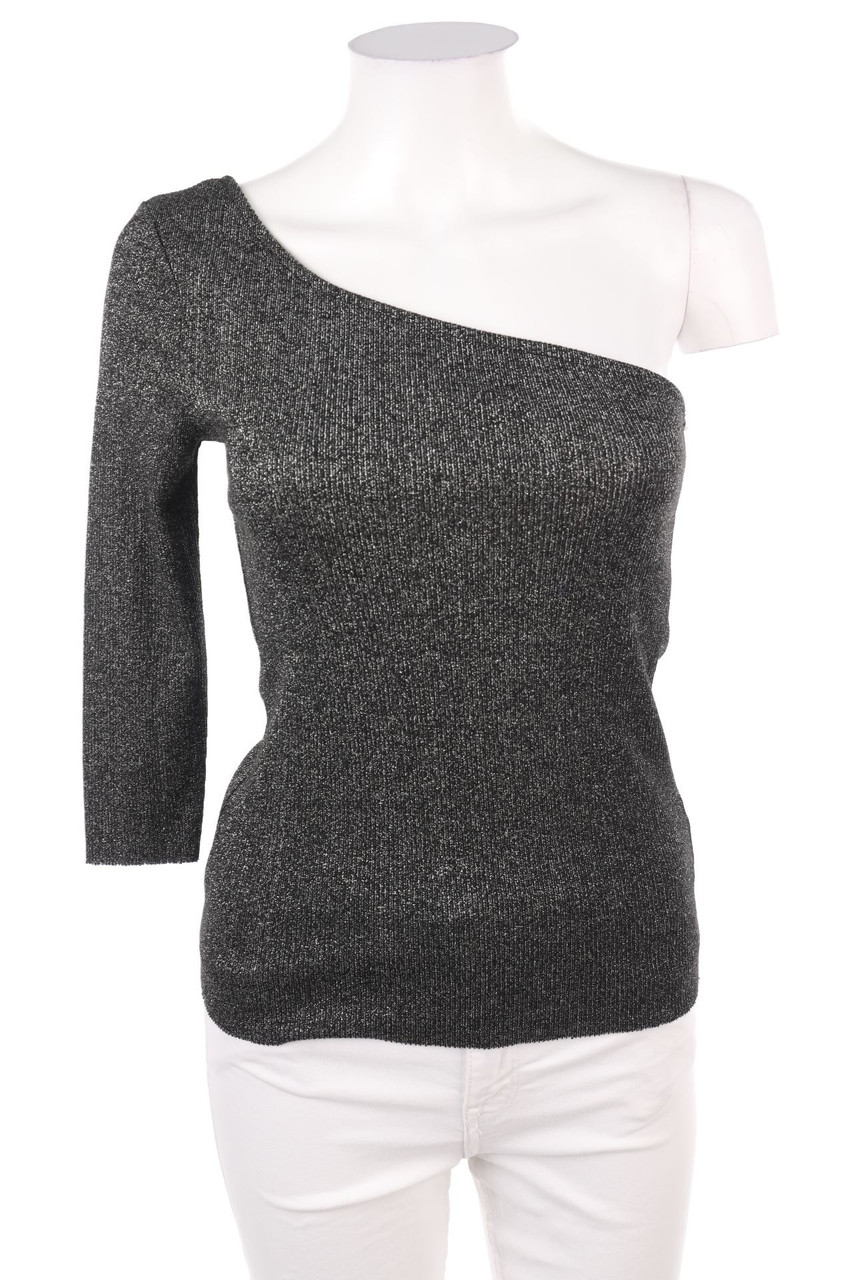 CALLIOPE - One Shoulder-Glitzer-Pullover - S