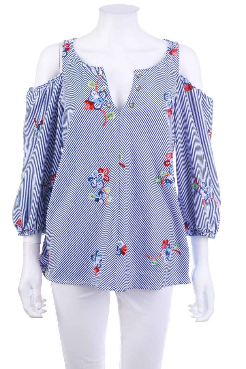 @ngy Six - Bluse mit Blumen-Print - L