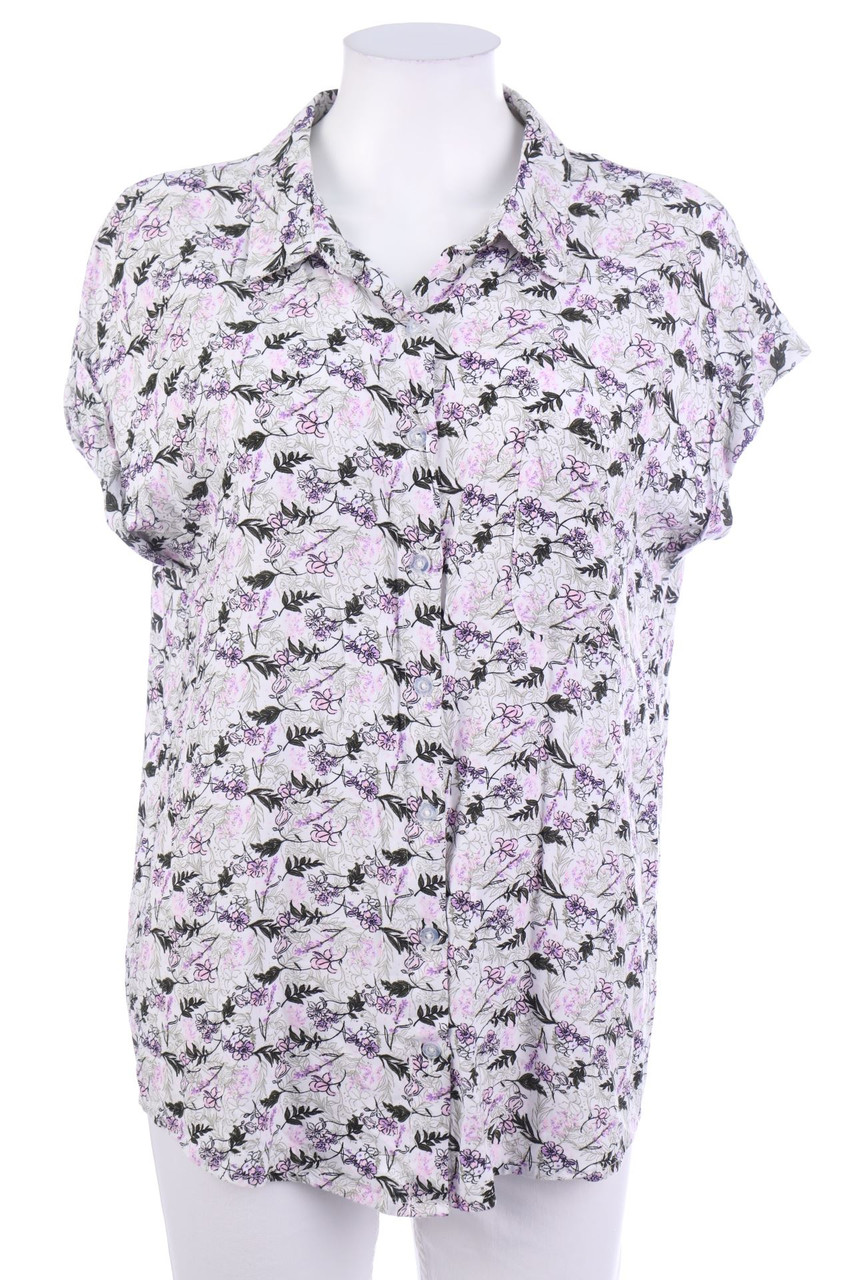 SECONDHAND - Hemd-Bluse mit kurzem Ärmel - 3XL