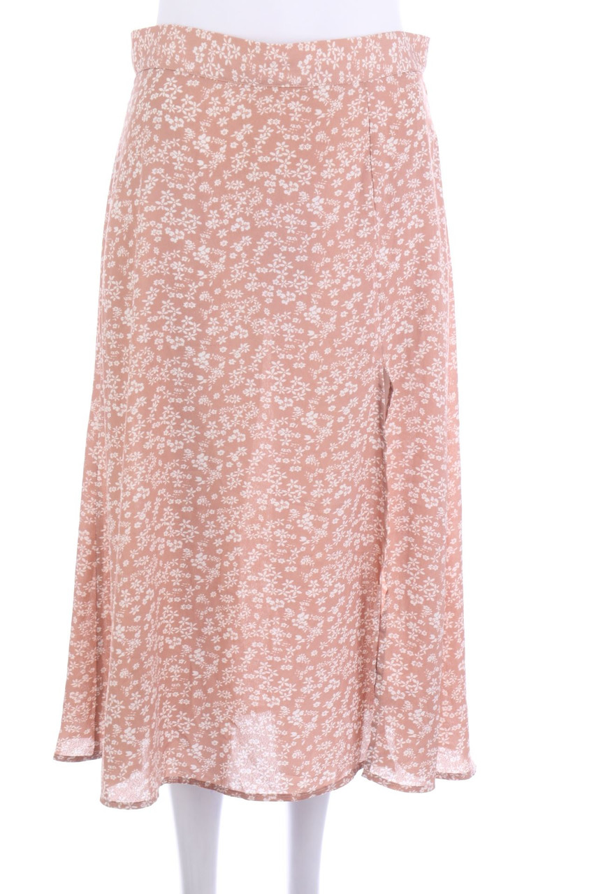 SHEIN - Midirock mit Blumen-Print - L