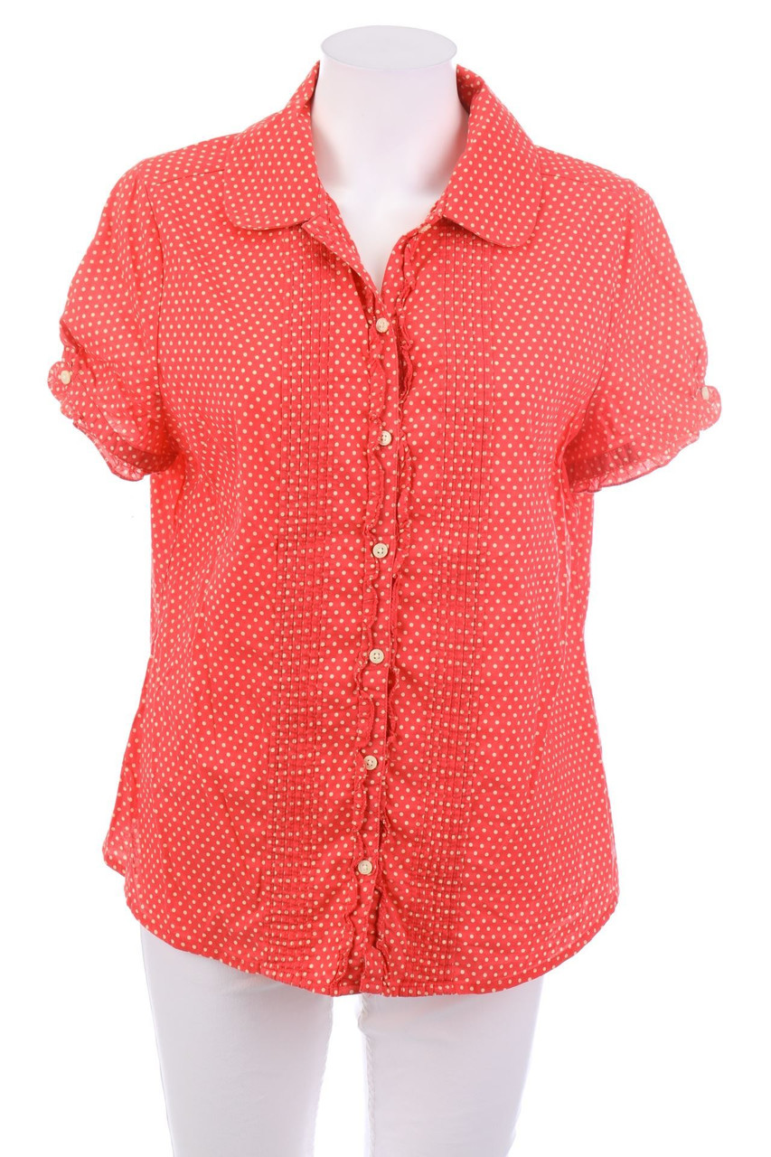 CHEROKEE - Kurzarm-Bluse mit Punkten - D 44