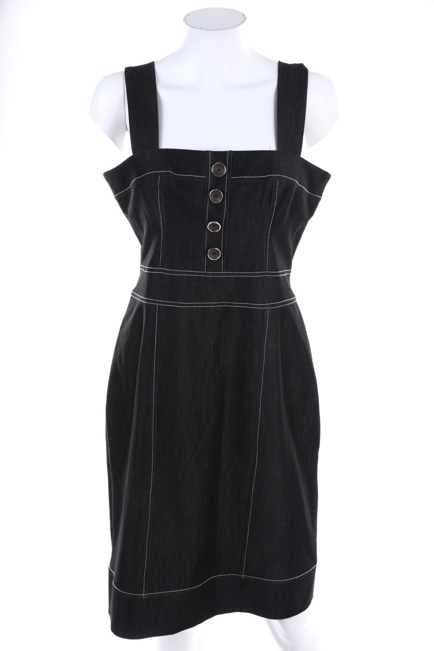 VINTAGE - Kleid mit Schmuck-Knöpfen - D 40