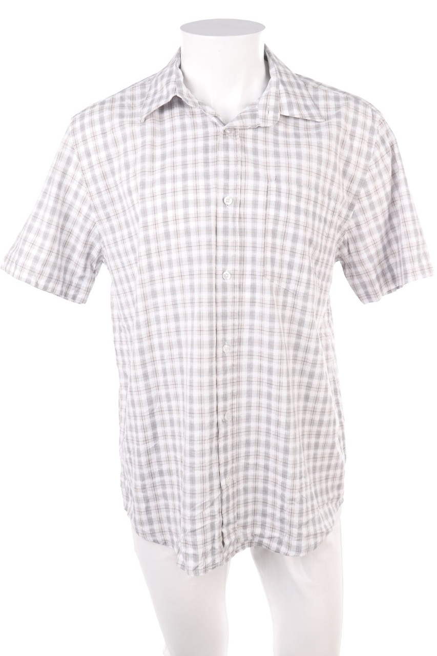 ATRIUM - Kurzarm-Hemd mit Karo-Muster - XL