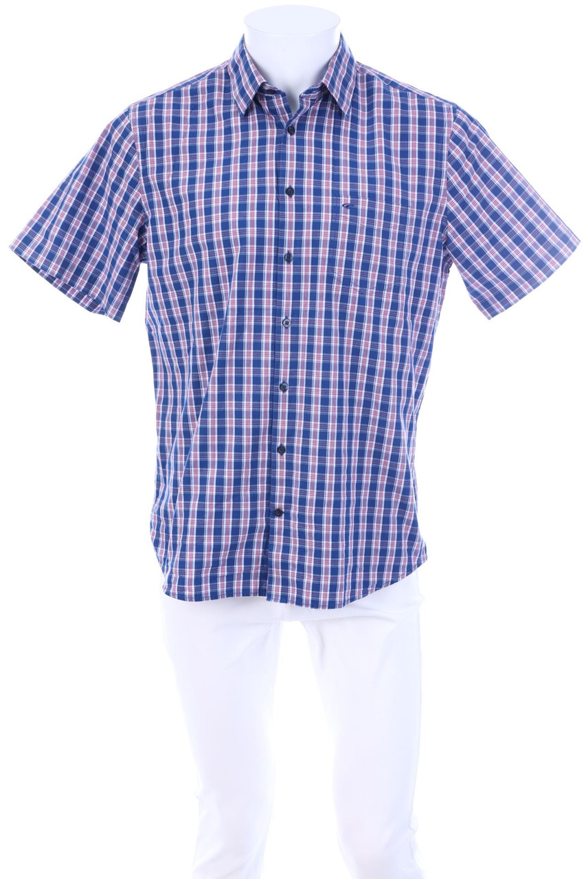 COOL CODE - Kurzarm-Hemd mit Karo-Muster - M