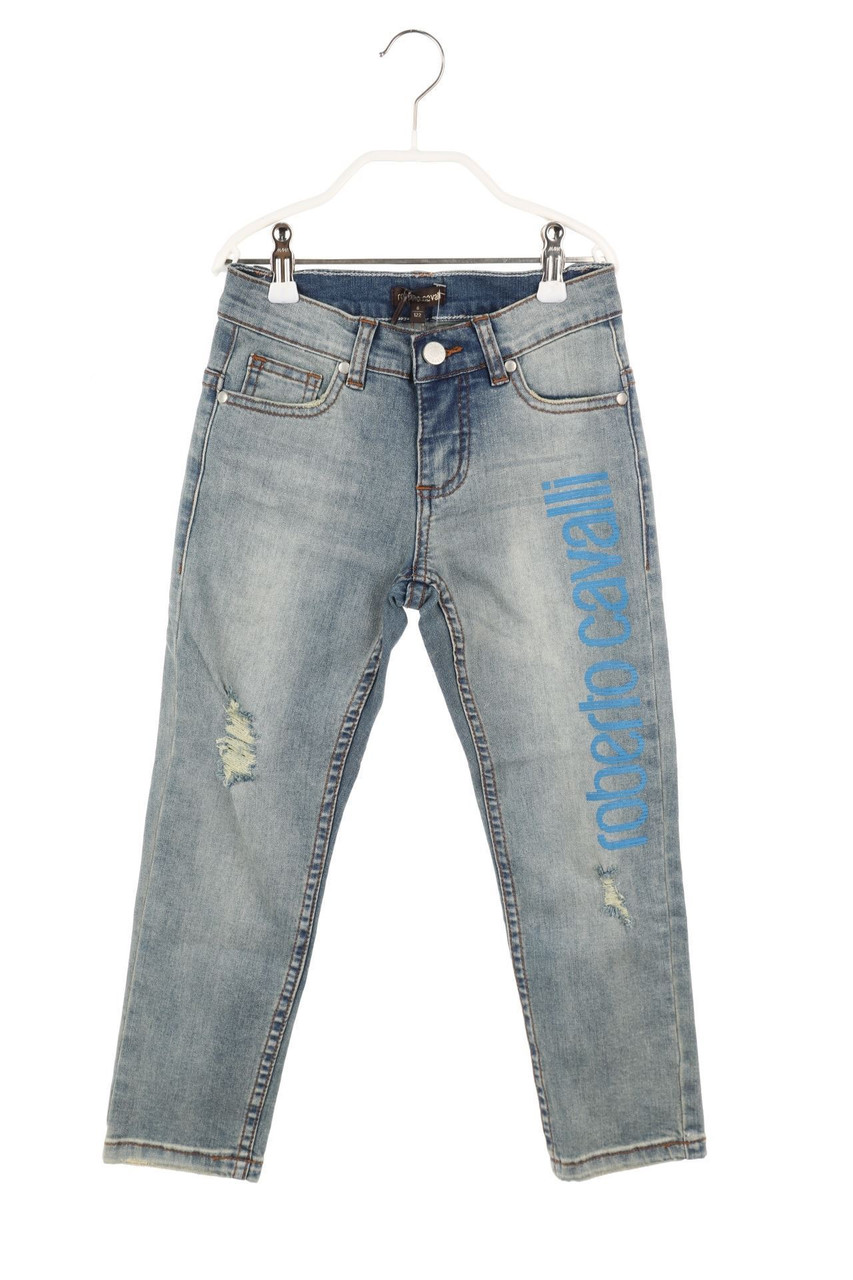 roberto cavalli - Jeans mit Logo-Print - 122