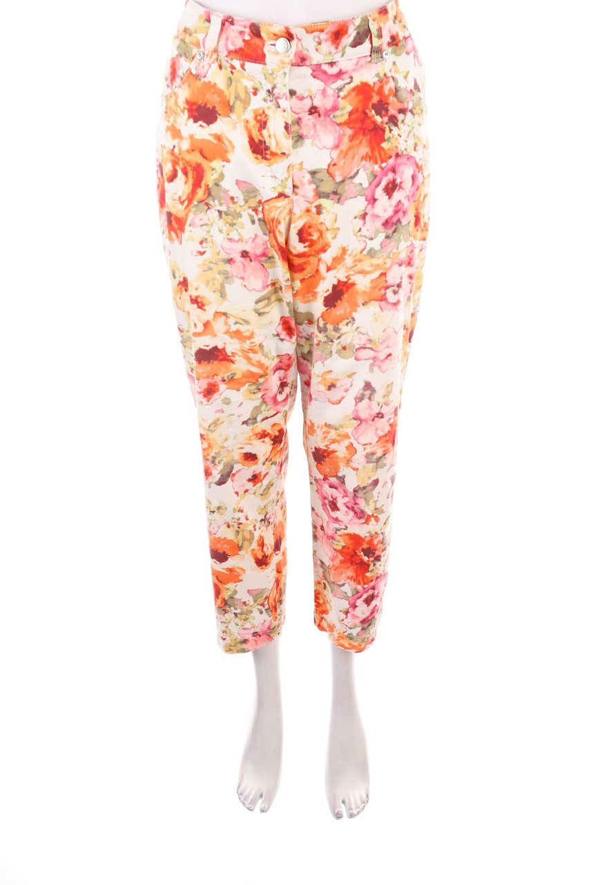 GERRY WEBER - Cropped-Hose mit Blumen-Print - D 44