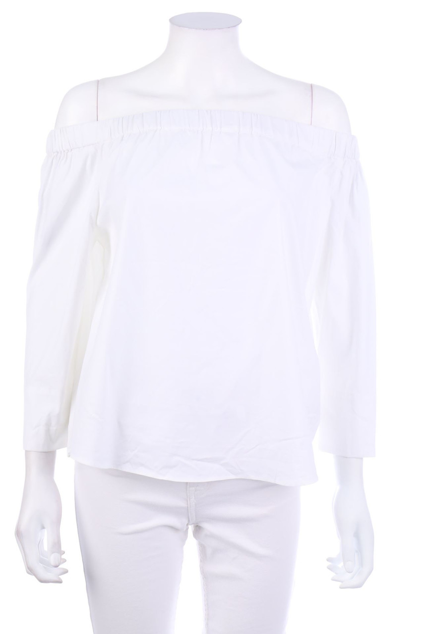 ZARA - Carmen-Bluse aus Baumwoll-Mix - L