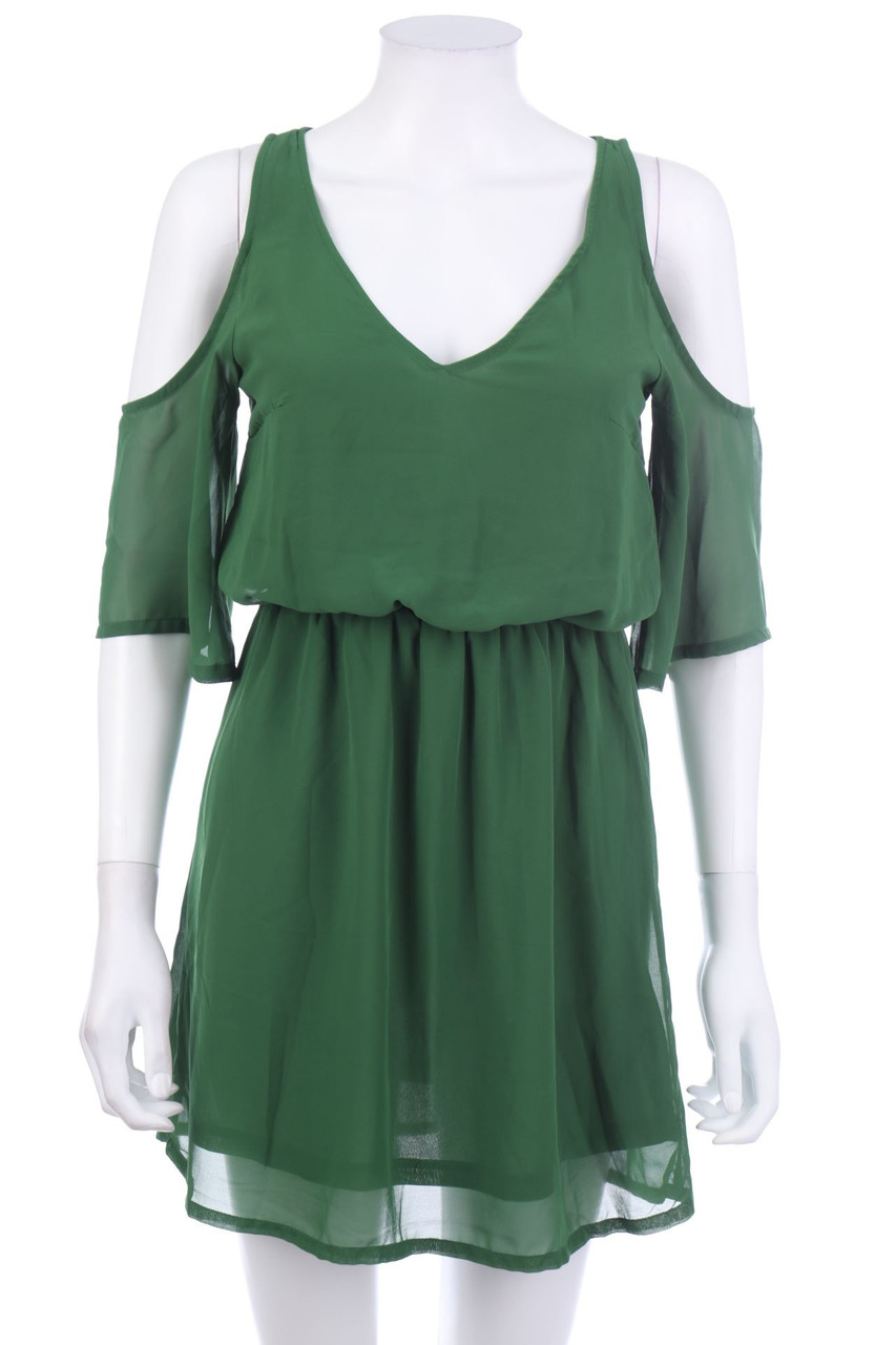 H&M - Cold-Shoulder-Chiffon-Minikleid - XS