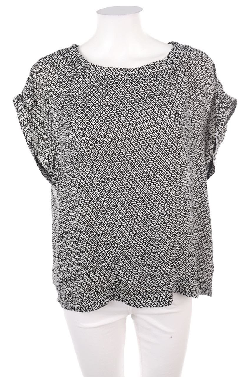 Janina - Kurzarm-Shirt mit Muster - XL