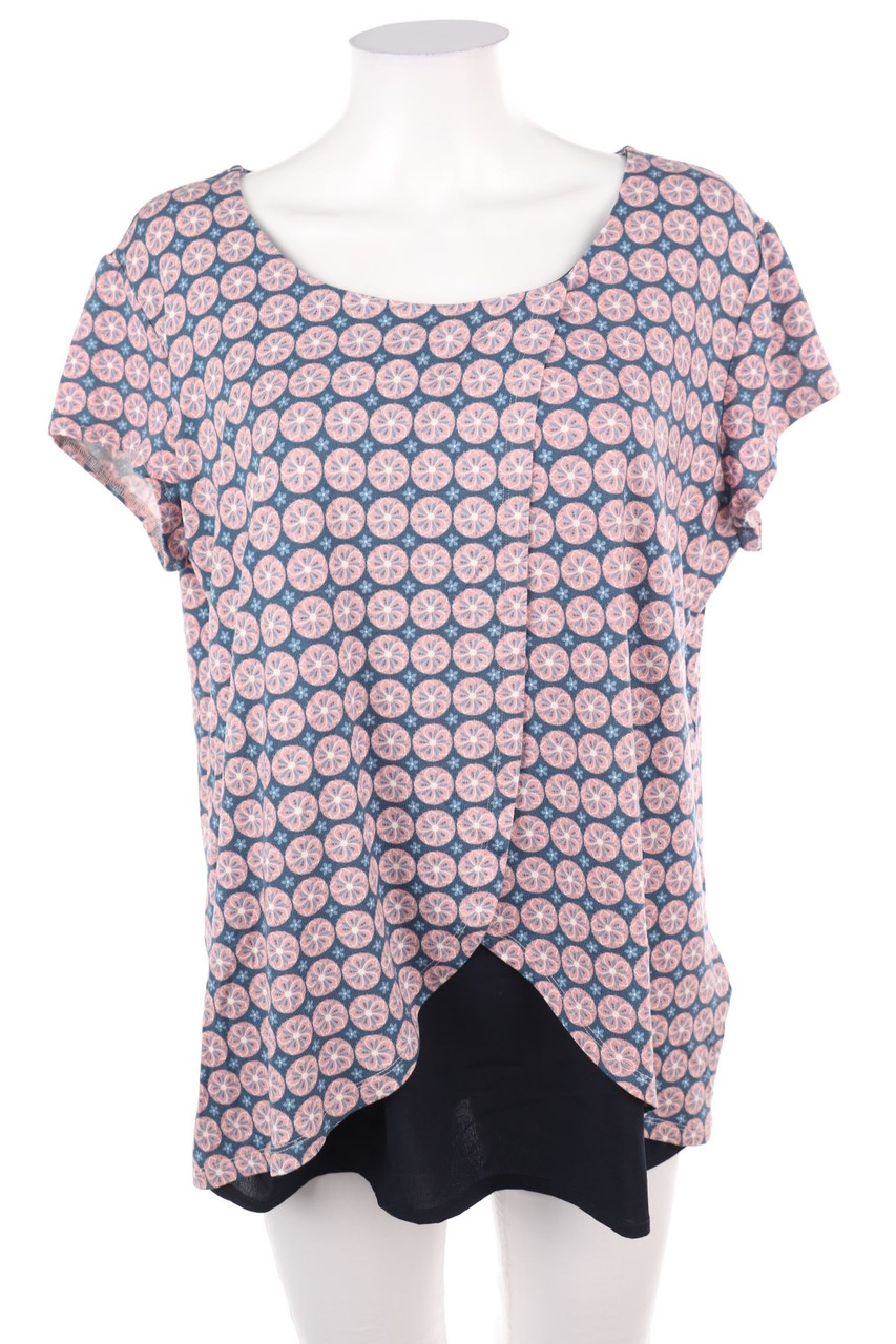 Ohne Label - Kurzarm-Bluse - 2XL