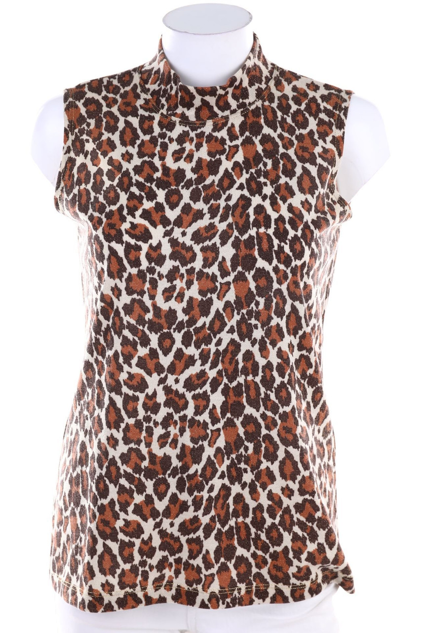 SECONDHAND - Print-Top mit Glitzer - M