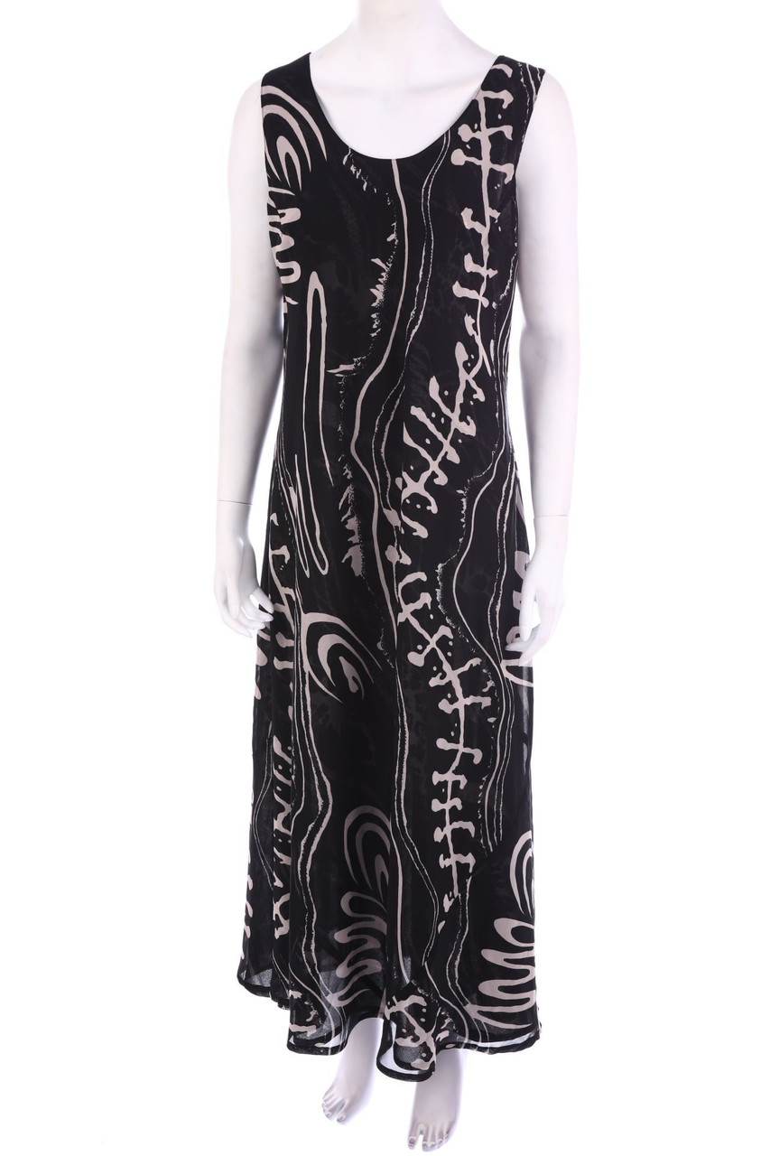 Ohne Label - Maxi-Kleid mit Print - D 44