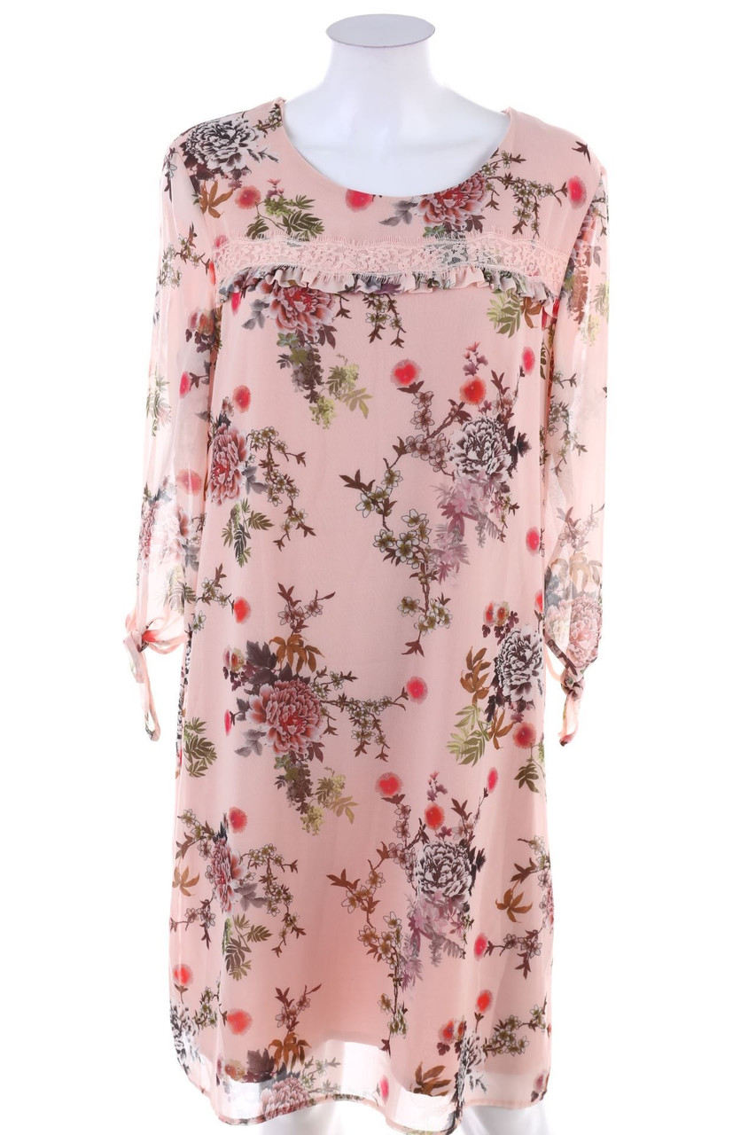 TAIFUN - Shift-Kleid mit Blumen-Print - L