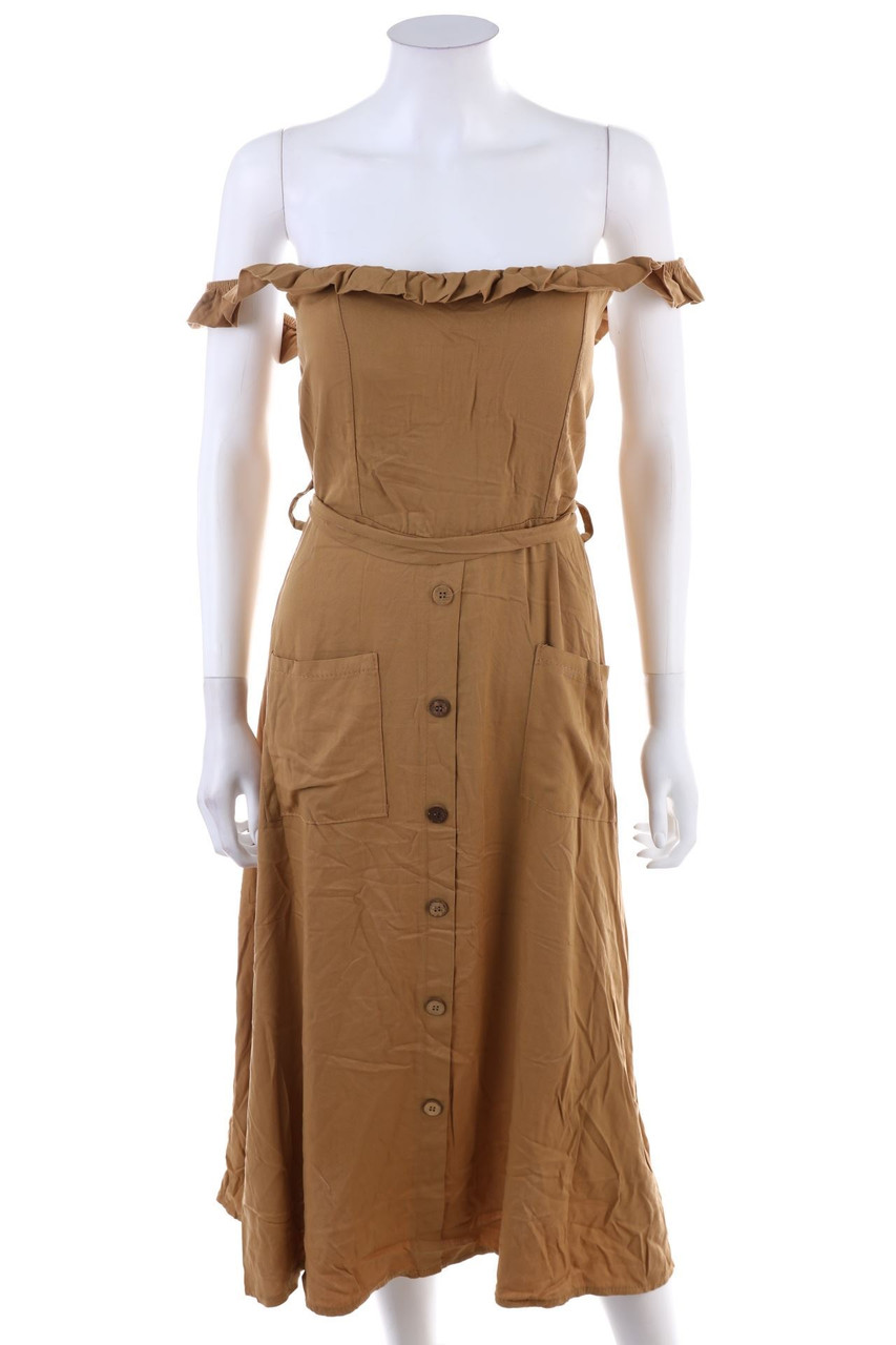 NEW COLLECTION - Midikleid mit Gürtel - S