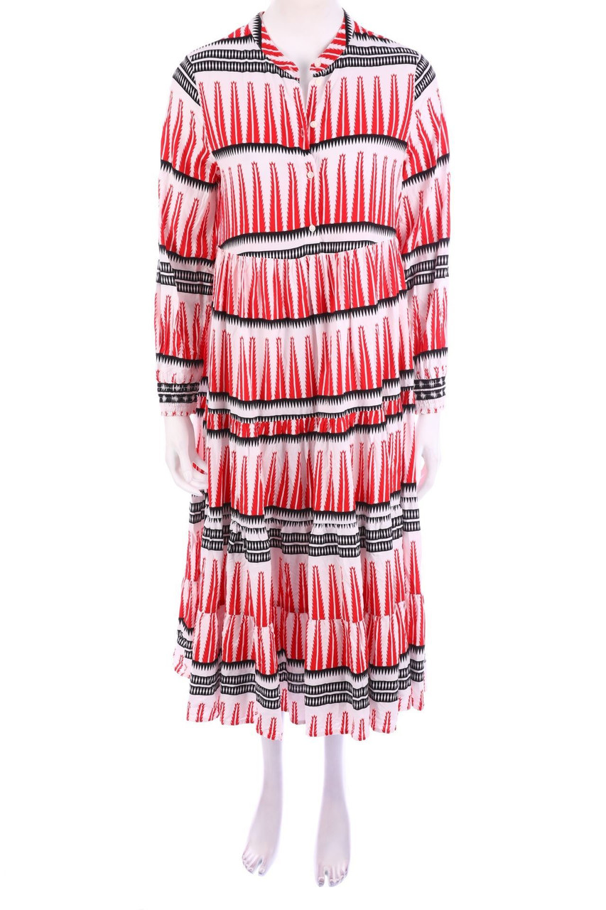 Ohne Label - Blusenkleid mit Print - L