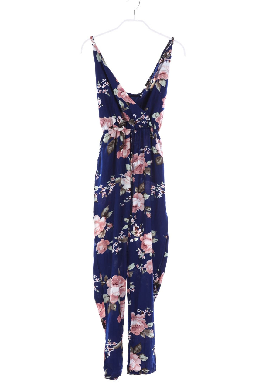 Ohne Label - Jumpsuit mit Blumen-Print - M