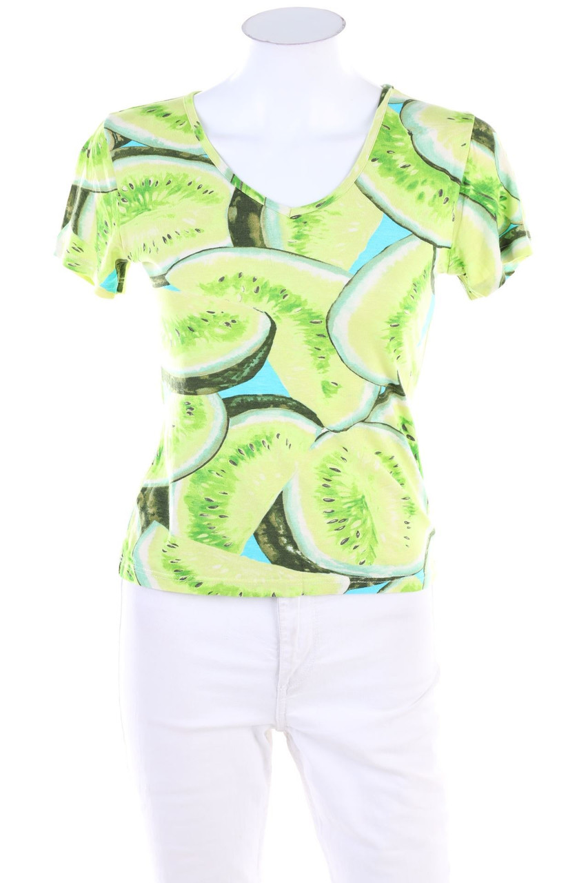 SECONDHAND - Kurzarm-Shirt mit Print - S