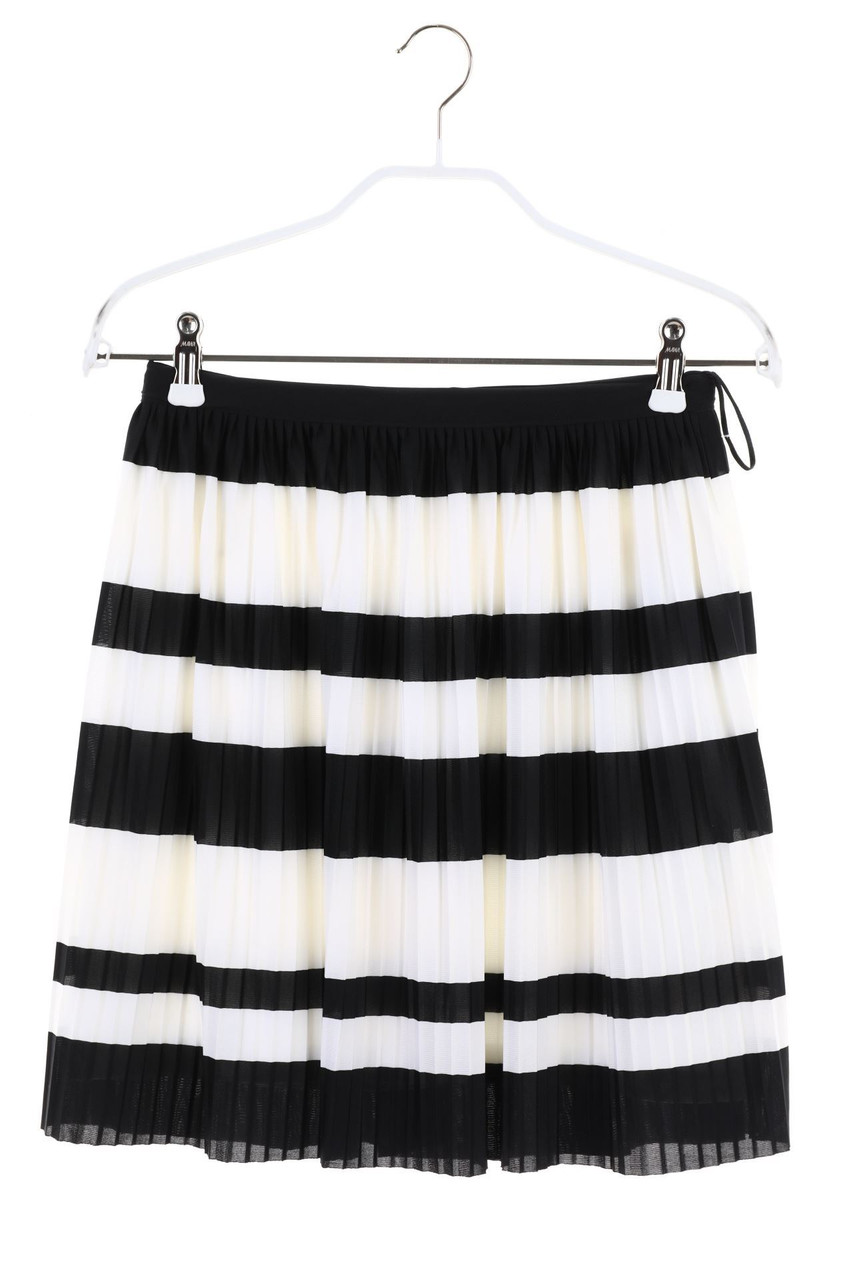 H&M - Plissé-Mini-Rock mit Streifen - S