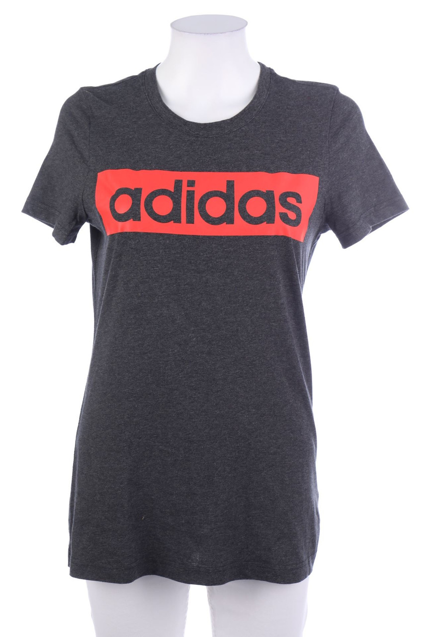 adidas - Kurzarm-Shirt mit Logo-Print - L