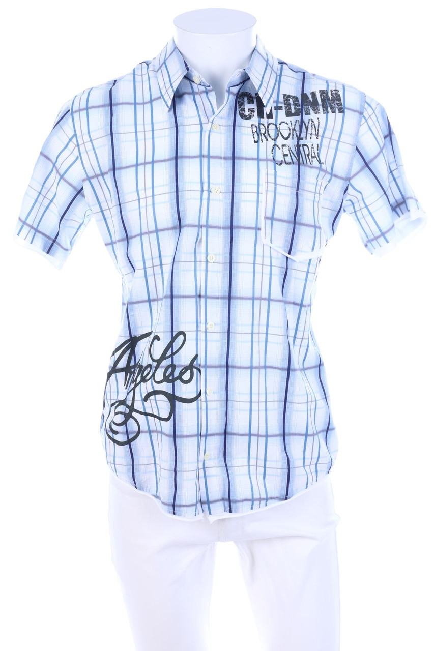 C&A - Kurzarm-Hemd mit Karo-Muster - L