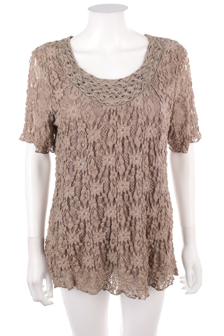 C&A - Kurzarm-Shirt aus Spitze - 2XL